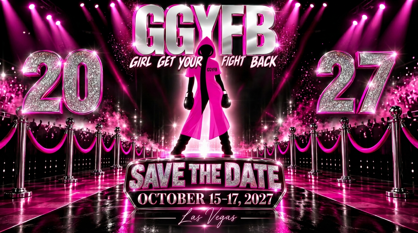 GGYFB 2027 Save the Date — Girl Get Your Fight Back returns October 15–17, 2027 in Las Vegas